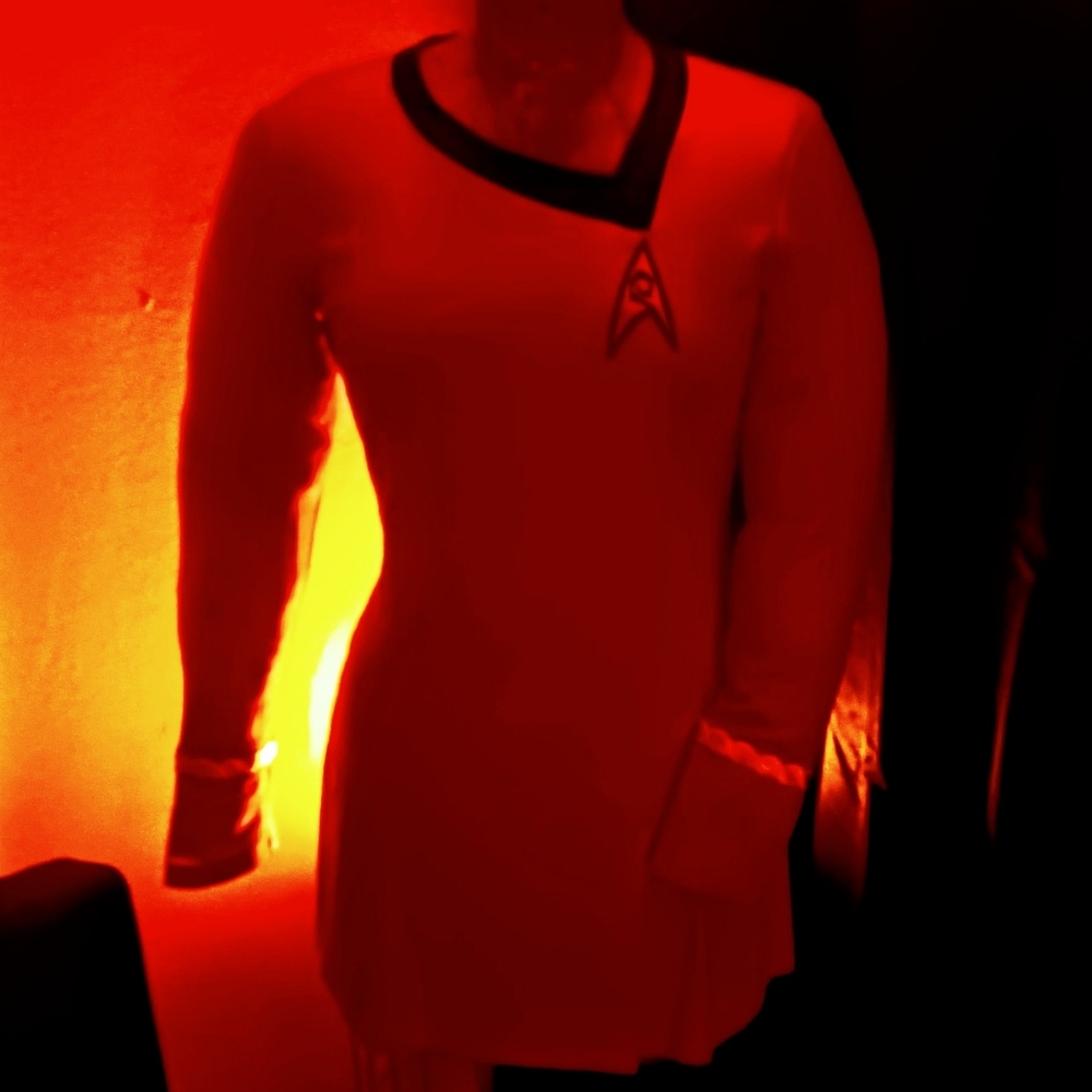 Star Trek Uhura Dress XL Quality Uniform. No iron ons, actual patch and braiding